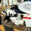 AWACS plane on the elevator of SCS Confederation