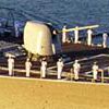 SCS Renva coming home at sunset, April 302, mouth of the Liflis river